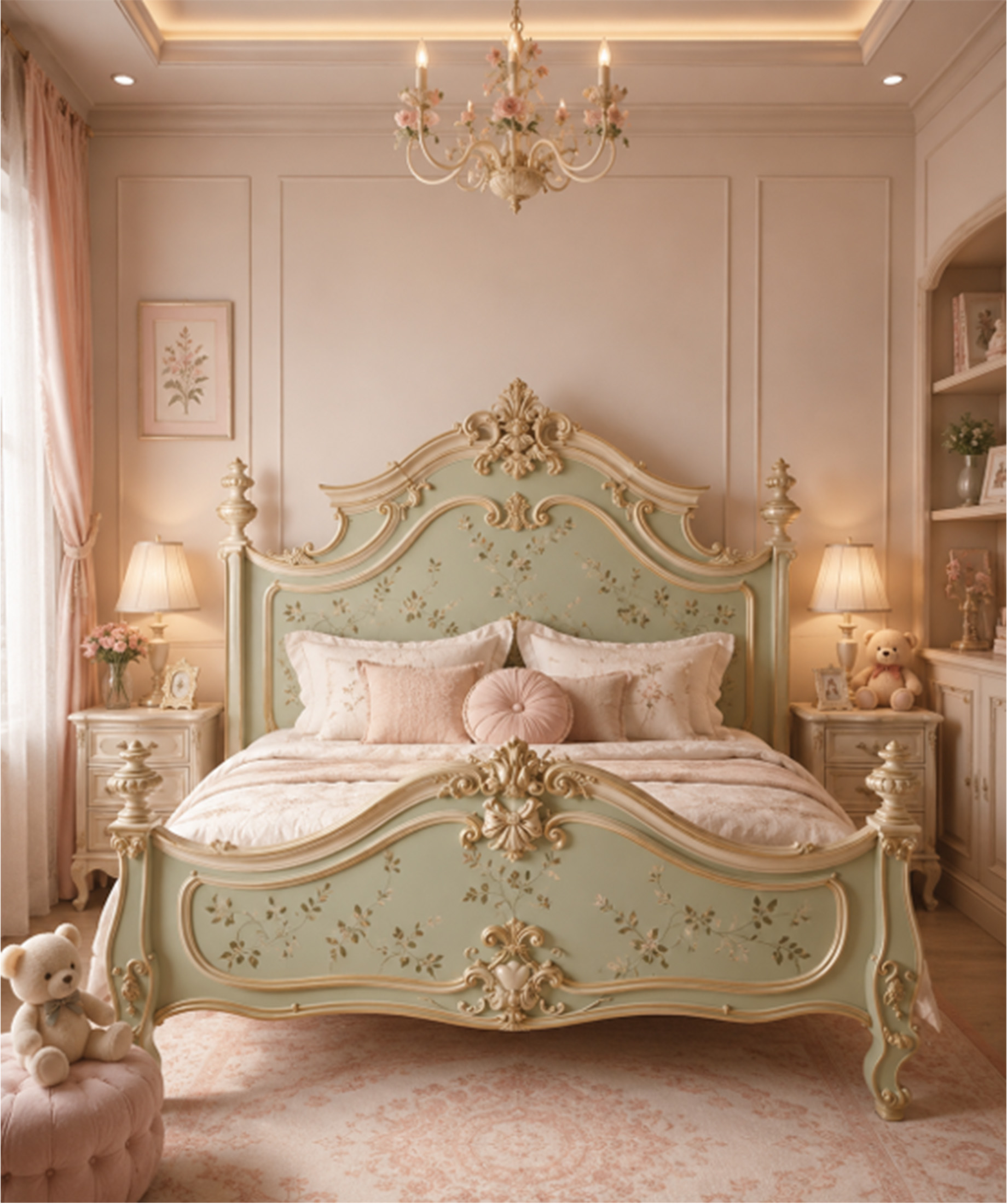 ROYAL FLORAL VINTAGE BED