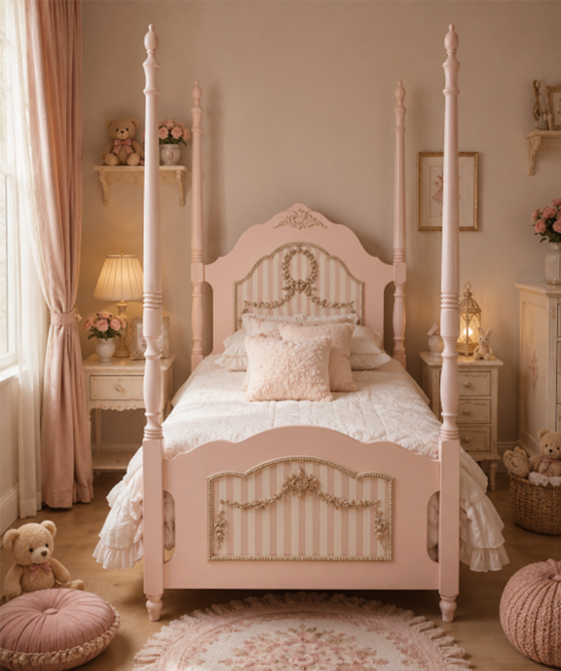 PINK PRINCESS POSTER BED