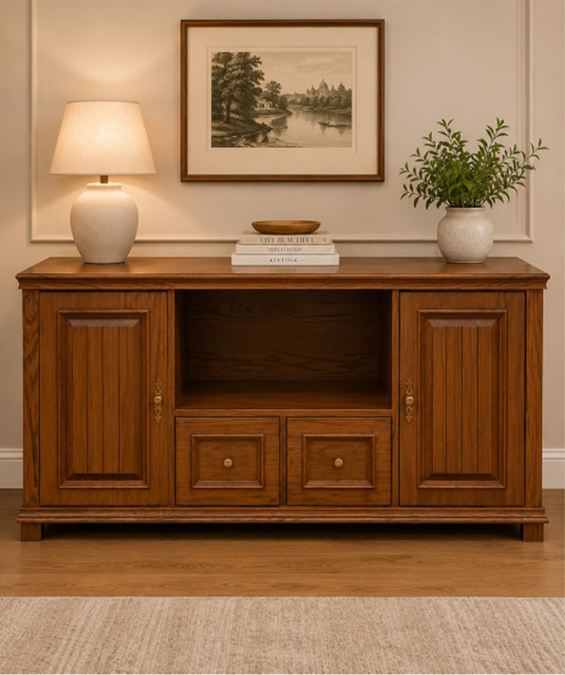 CLASSIC OAK STORAGE CABINET