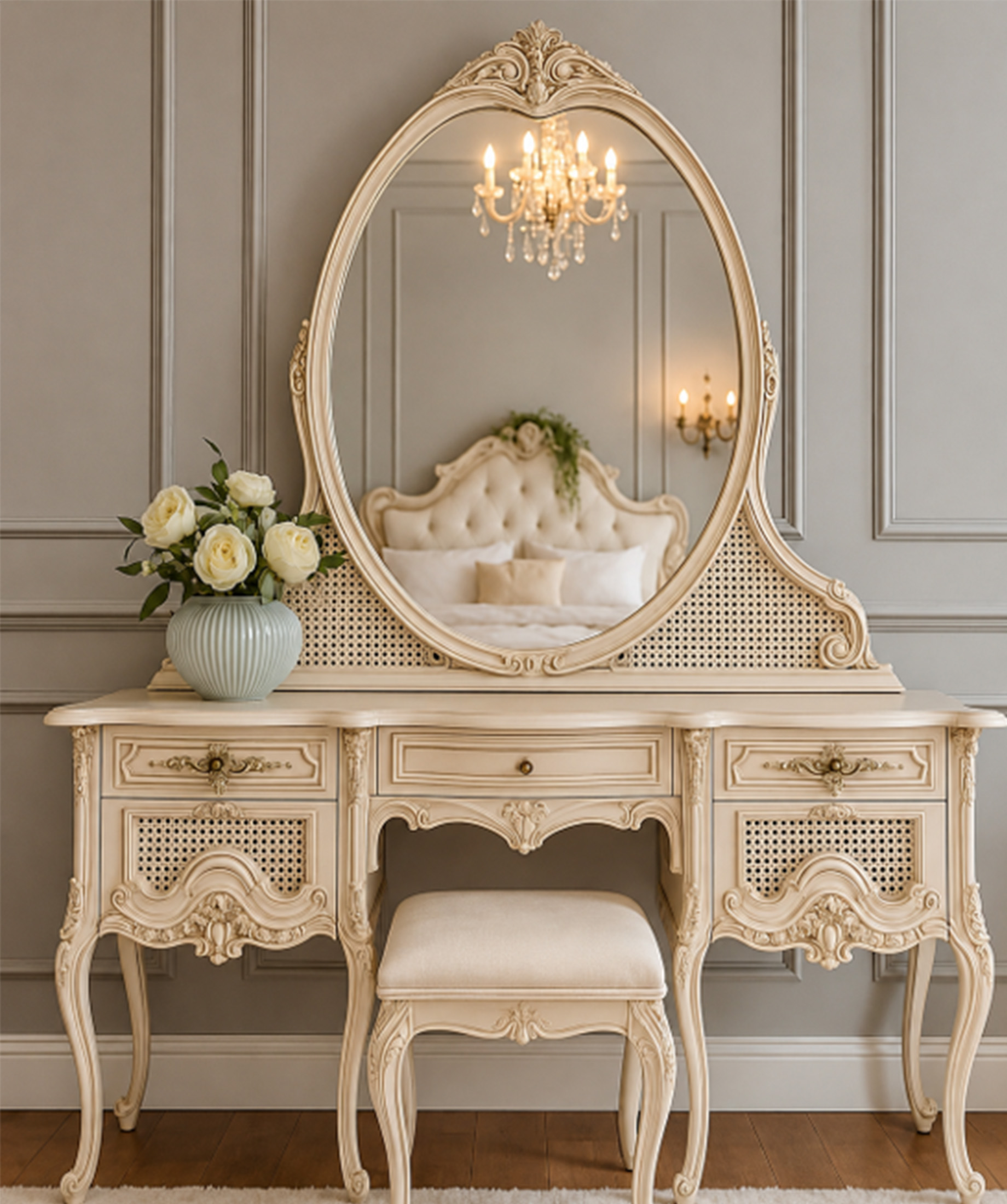 FRENCH VINTAGE VANITY SET