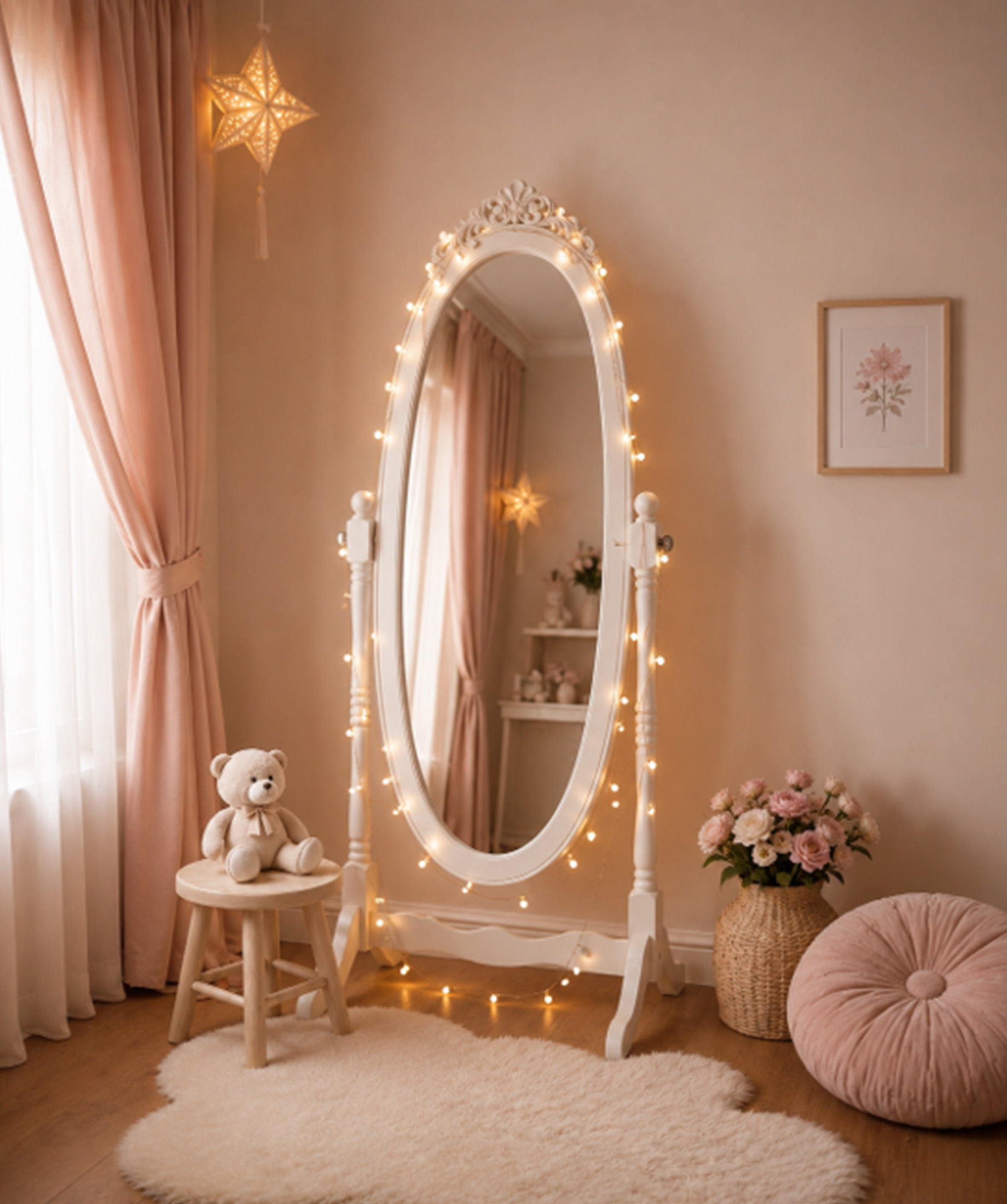 Enchanted Spindle Cheval Mirror
