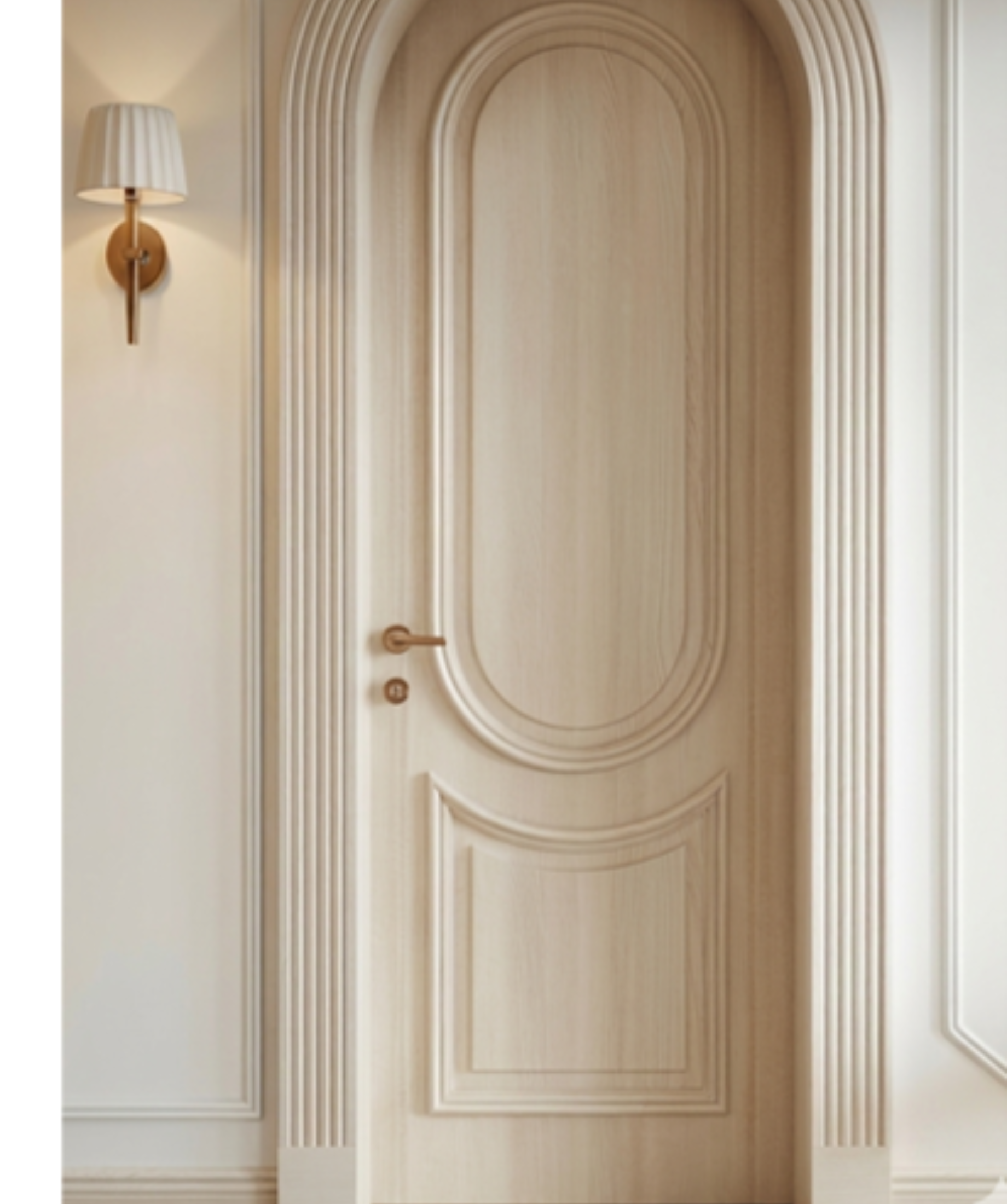 Fluted Arch Serenity Door